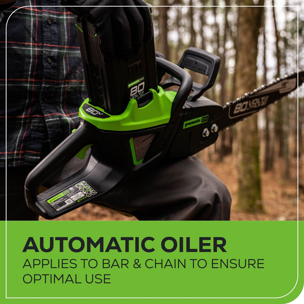 80V 18" Cordless Battery 2.5kW Chainsaw (Tool Only)