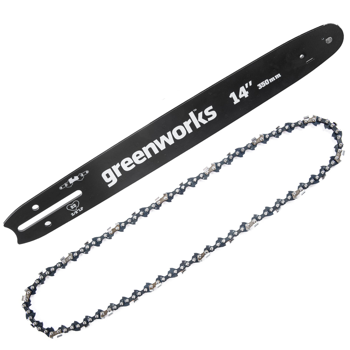14-Inch Replacement Chainsaw Bar and Chain Combo w/ 3/8" Pitch, .050" Chain Gauge & 56DL
