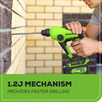 24V SDS 1.2J Brushless Rotary Hammer Drill w/ 4.0Ah Battery and Charger
