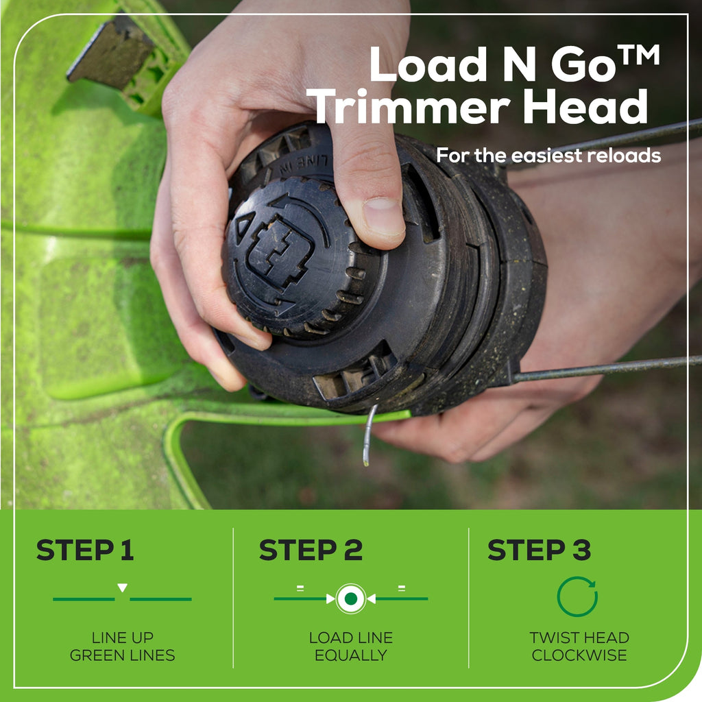 80V 13" String Trimmer: 2.0 Ah Battery and Charger