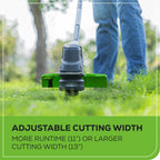 80V 13" String Trimmer: 2.0 Ah Battery and Charger