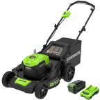 40V 21" Cordless Battery Brushless Push Lawn Mower: 5.0 Ah USB Battery and Charger, LM2104