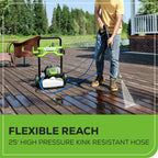 2000 PSI 1.2 GPM Cold Water Electric Pressure Washer