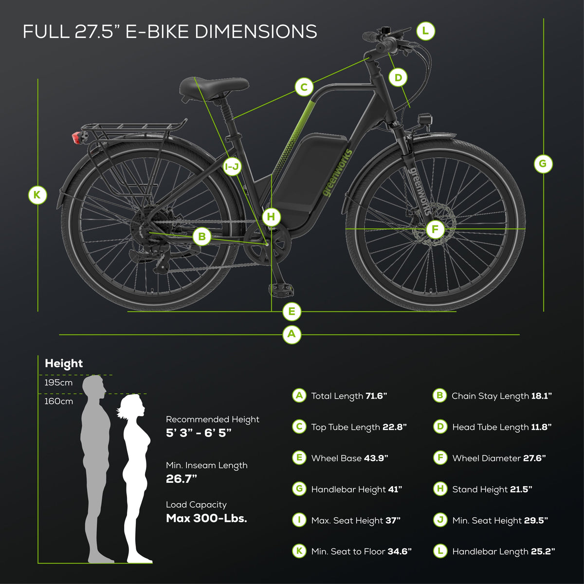 80V VENTURE Series 27.5" Electric Commuter Bike, 4Ah Battery and Charger