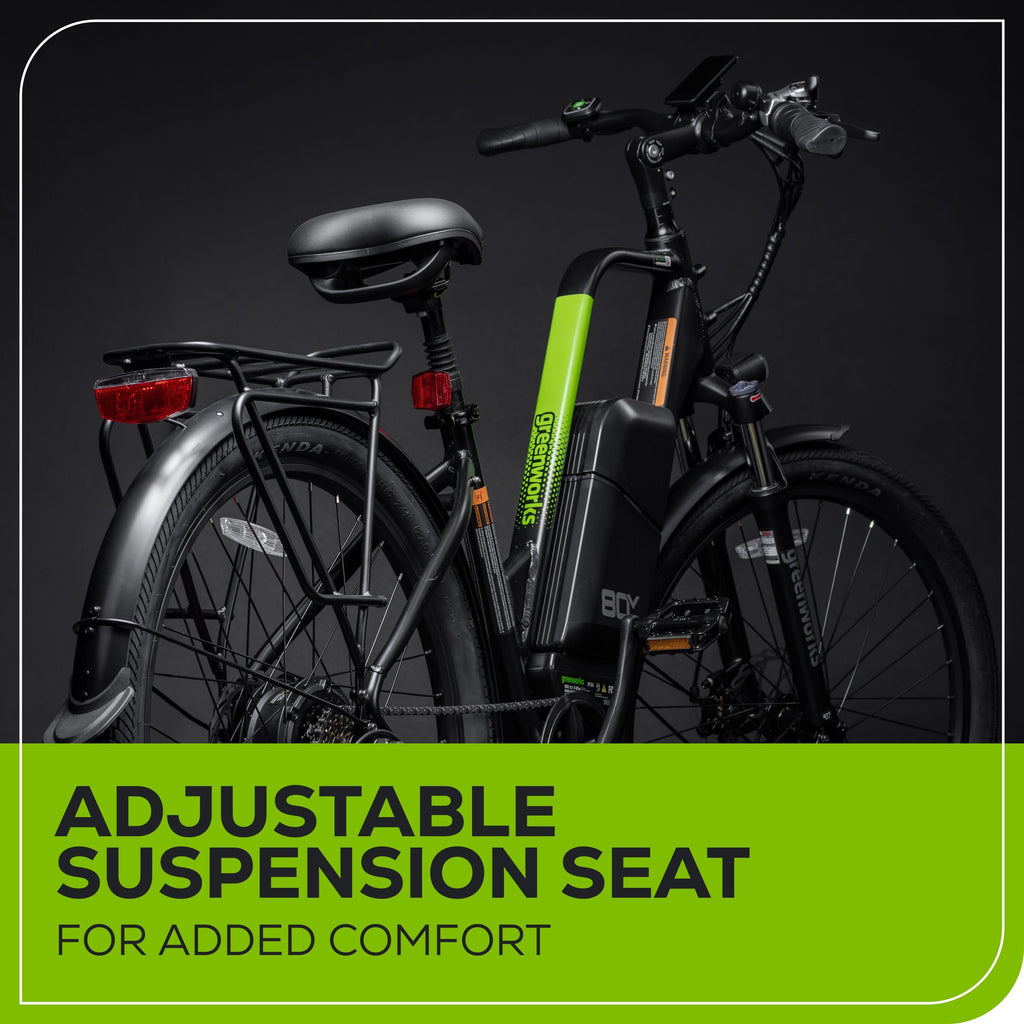 80V VENTURE Series 27.5" Electric Commuter Bike, 4Ah Battery and Charger