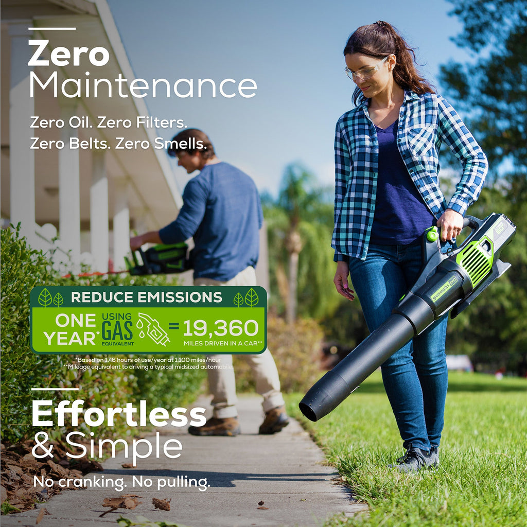 60V 25" Cordless Battery Self-Propelled Mower Combo Kit, Blower: (2) 4.0 Ah Batteries and Dual-Port Charger