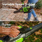 60V 25" Cordless Battery Self-Propelled Mower Combo Kit, Blower: (2) 4.0 Ah Batteries and Dual-Port Charger