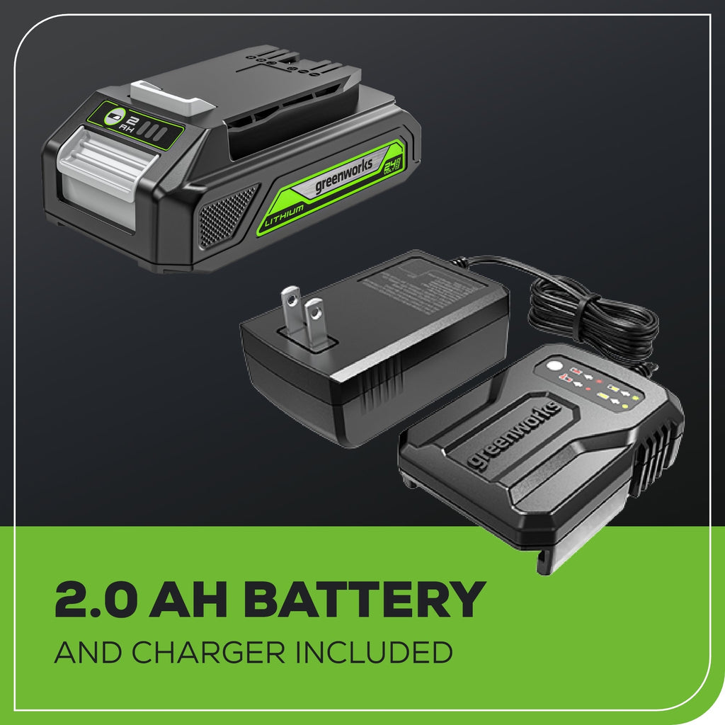 24V Cordless Battery Caulk Gun: 2.0 Ah Battery and Changer