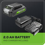 24V Cordless Battery Caulk Gun: 2.0 Ah Battery and Changer