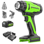 24V Cordless Battery Heat Gun: 4.0 Ah Battery and Charger