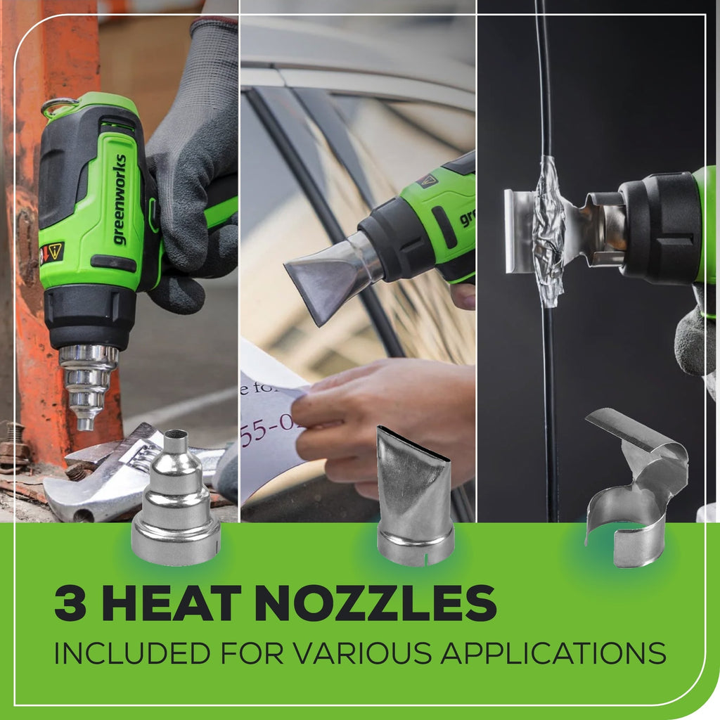24V Cordless Battery Heat Gun: 4.0 Ah Battery and Charger