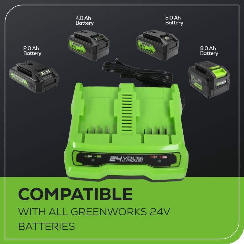24V 2A Dual-Port Battery Charger