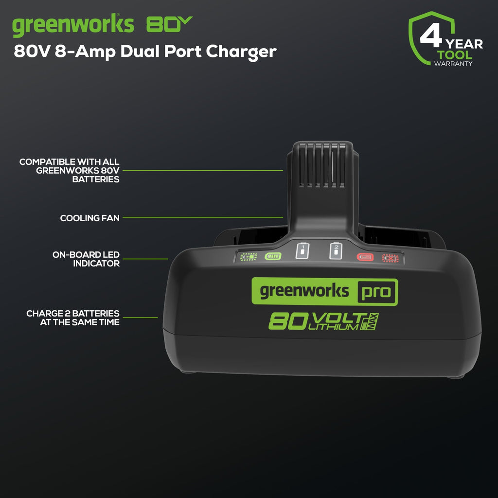 80V 8A Dual-Port Charger