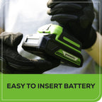 24V Shear Shrubber, 1.5Ah USB Battery and 0.5A Charger