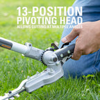 60V 16" Cordless Battery String Trimmer (Attachment Capable) and 16" Hedge Trimmer Attachment Combo Kit: 4.0 Ah Battery and Charger