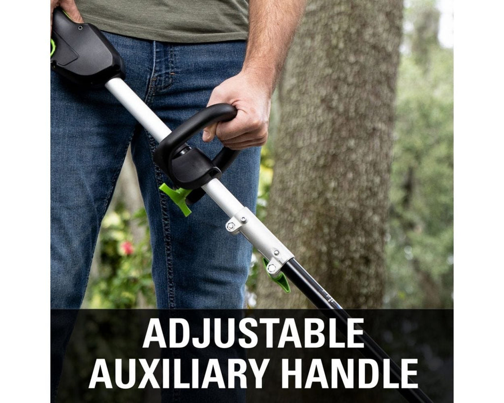 60V 16" Cordless Battery String Trimmer (Attachment Capable) and 10" Polesaw Attachment Combo Kit: 4.0 Ah Battery and Charger