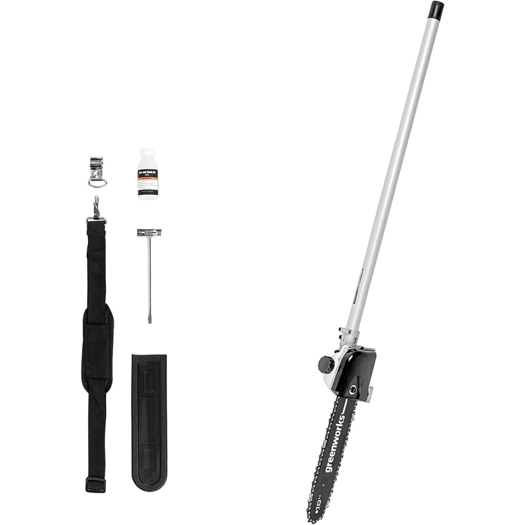 60V 16" Cordless Battery String Trimmer (Attachment Capable) and 10" Polesaw Attachment Combo Kit: 4.0 Ah Battery and Charger