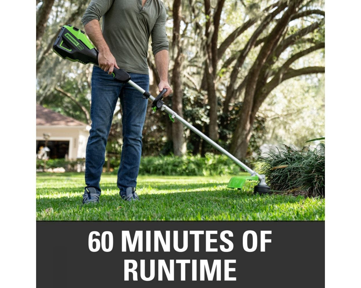 60V 16" Cordless Battery String Trimmer (Attachment Capable)and 10" Cultivator Attachment Combo Kit: 4.0 Ah Battery and Charger