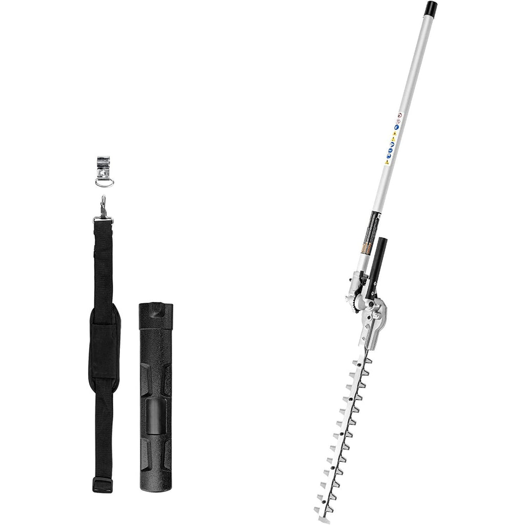 60V 16" Cordless Battery String Trimmer (Attachment Capable) and 5 Pcs Attachments Combo Kit: 4.0 Ah Battery and Charger