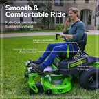 60V 42" Electric CrossoverZ Zero Turn Mower with (4) 8 Ah Batteries and (2) Dual-Port Turbo Chargers, CRZ4262